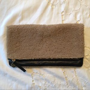 Clare V. Shearling Supreme Clutch